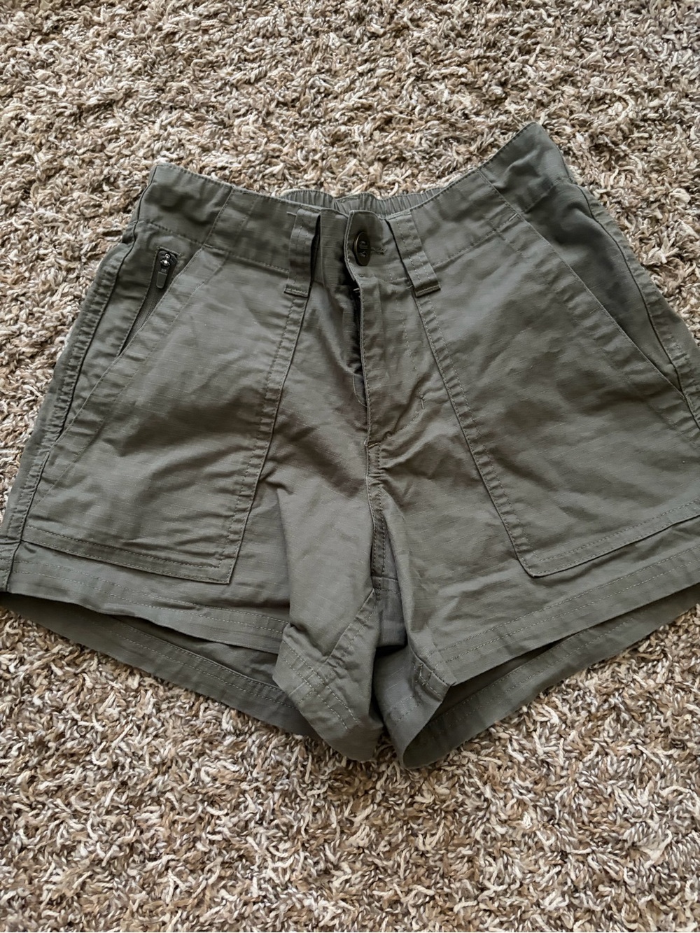 Duck Camp Olive Green Utility Shorts
